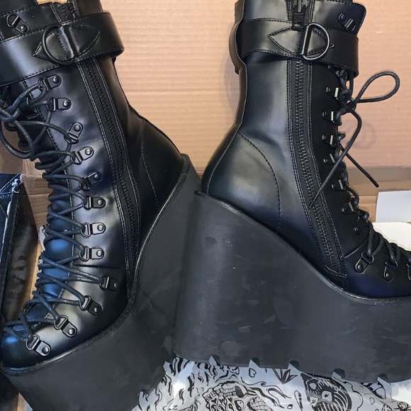 Current Mood, Dolls Kill black platform boots - Picture 3 of 3